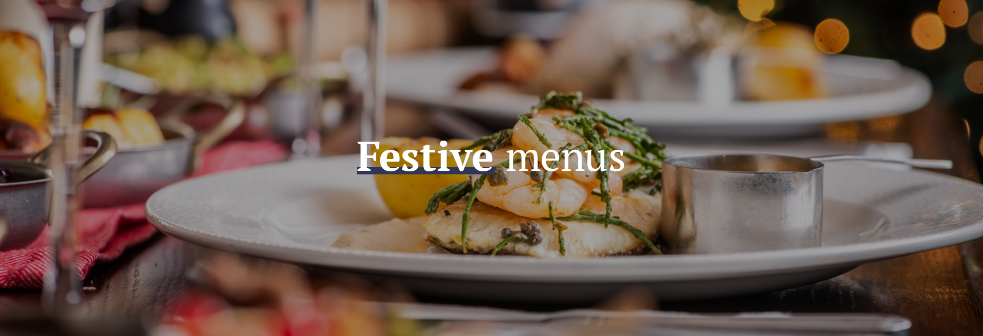 Festive Christmas Menu at The Rose and Thistle 