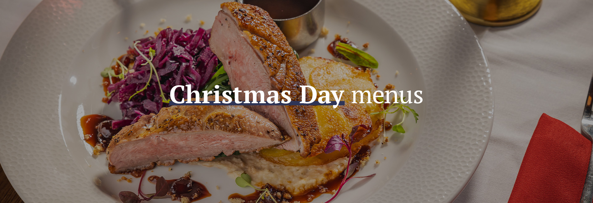 Christmas Day Menu at The Rose and Thistle