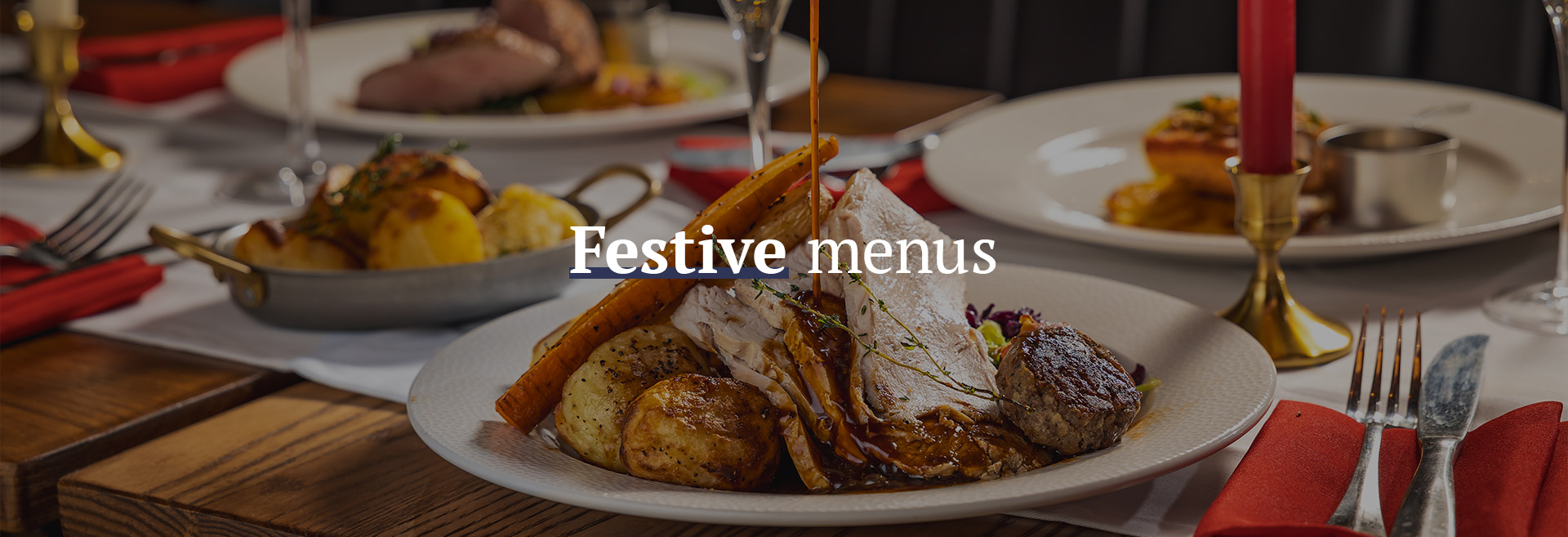 Christmas menu at The Rose and Thistle