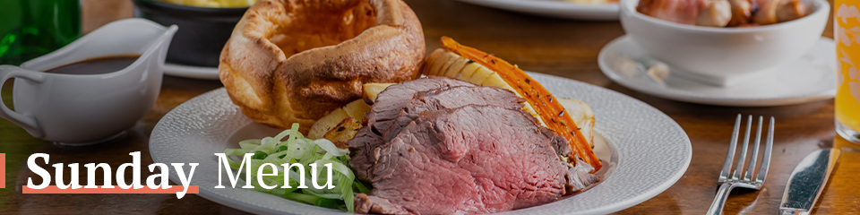 Sunday Menu at The Rose and Thistle